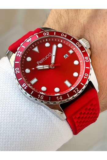 Ferrucci Special Design Waterproof Silicone Cord Men's Wrist Watch