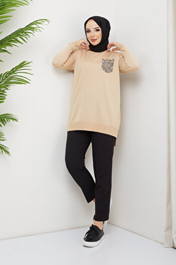 Pamuk Butik Γυναικείο πλεκτό Mercerized Glitter Tunik