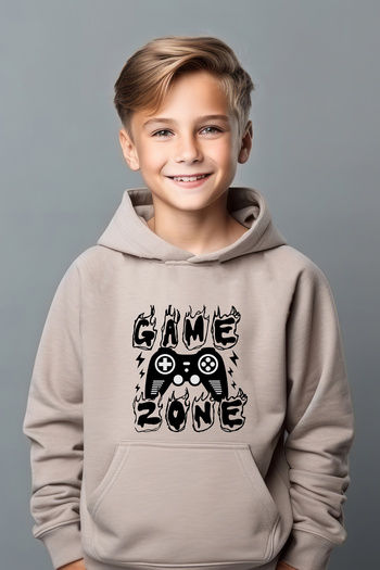 ADA BEBEK ÇOCUK Boy's Game Over Printed Oversize φούτερ