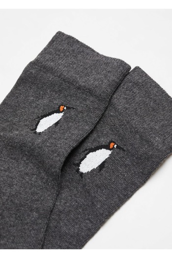 MANGO Man Βαμβακερές κάλτσες με σχέδιο Penguin