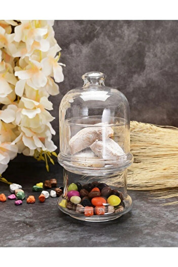 btm home 2-Tier Glass Presentation Holder - Cookie Holder - Dragee - Jam Holder - Cookie Holder Pasabahce