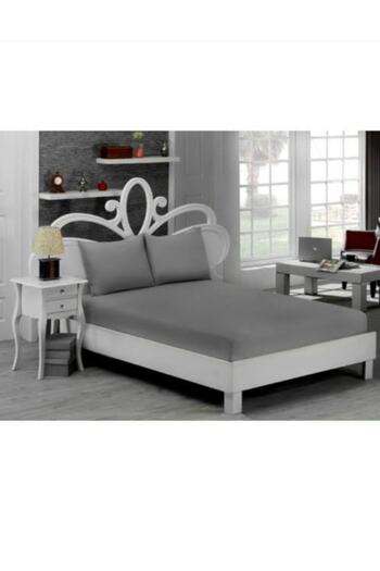 Özdilek 160x200+30 Cm Fitted Fabric Sheet Anthracite Double