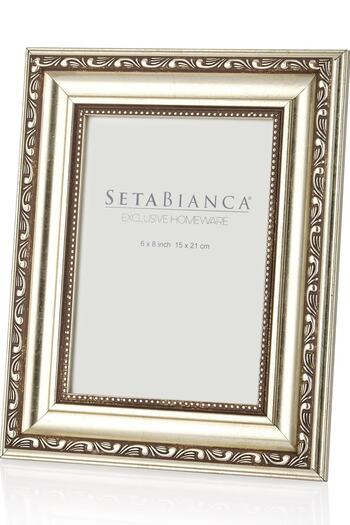 SETABIANCA إطار عتيق 15*20 سم - إطار فضي