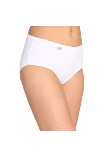 Tutku Women's White Elastane Bato Panties 6 Pack (0924)