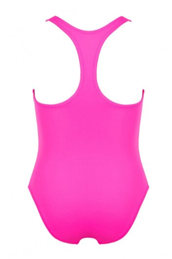 Kom Girl's Neon Pink Sports Swimsuit