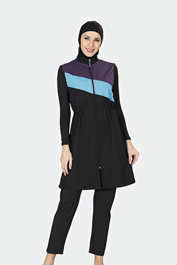 LADYTES Women's Black Hijab Swimsuit