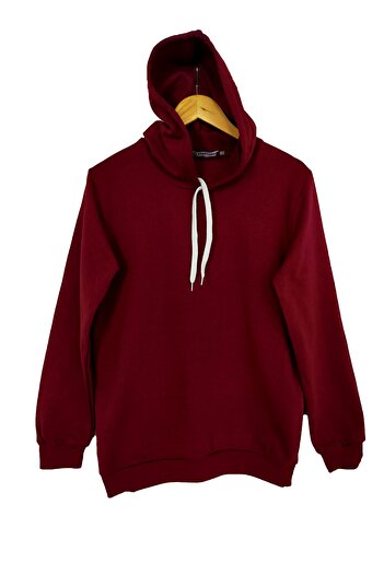 Raf Coll Φούτερ Unisex Claret Red Basic με κουκούλα
