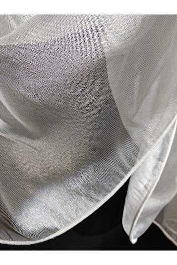 Brillant White Pleated 1/3 Tight Pleated Monaliza Tulle Curtain