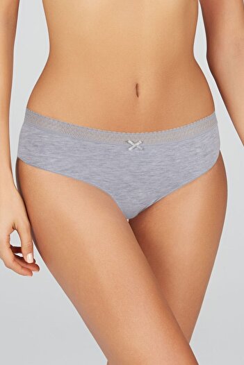 Kom Kadın Asorti Penye Modal Bikini Slip Külot 3'lü