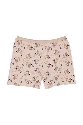 Altun Girl's Pink Printed Boxers 6049