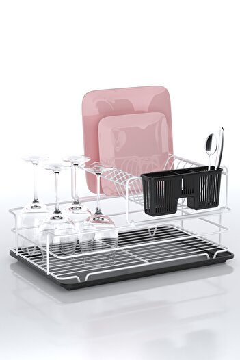 Teknotel Iki Katlı Bulaşıklık Tabaklık Beyaz Kb015