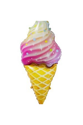 parti sürprizi Rainbow Ice Cream Shaped Foil Balloon