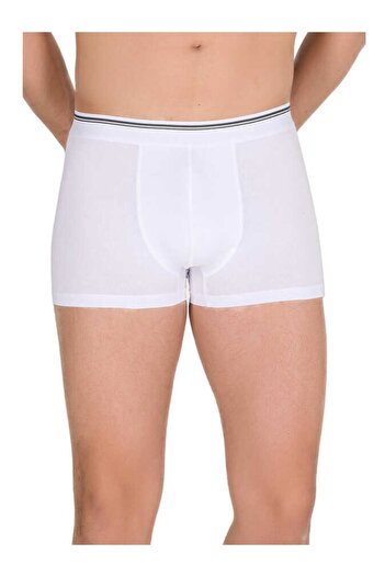 Berrak 1097 Beyaz 6'lı Paket Likralı Boxer 1097 Beyaz