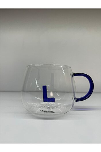B.A.Y.NUVOLA Lettered Glass Mug Lettered Design Lettered Glass Cup 400 Ml