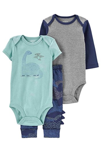 Carter's Erkek Bebek Alt Üst Set 3'lü Paket