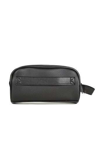 deridense Erkek Vegan Deri Kişisel Traş Kozmetik Clutch Çanta Seyehat Bakım El Çantası