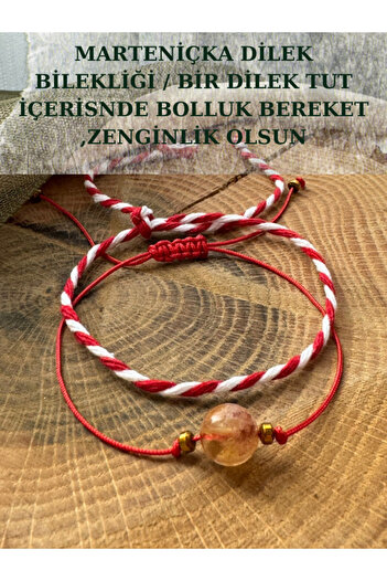 STORE ZARMAN Martençka Wish Bracelet, Make a Wish Can Be Citrine (Bulk Blessings and Wealth)