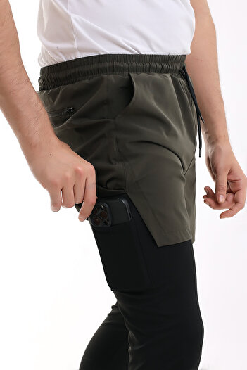 Zula Moda HAKİ ERKEK TAYTLI ŞORT / UZUN TAYTLI / MEN'S TIGHTS SHORTS LONG TIGHTS