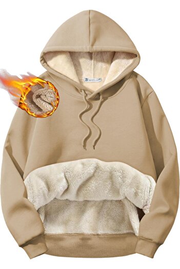 GHASSY CO. Ghassy Co. Men's Ultra Thermal Hooded Sherpa Lined Kangaroo Pocket Sweatshirt