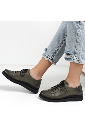 Celal Gültekin Khaki Women's Shoes 719 27304-16578