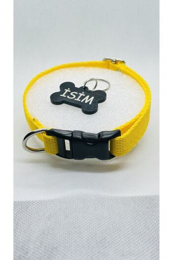 hebmeyy Dog Collar with Name Tag, Dog Tag, Dog Collar Tag