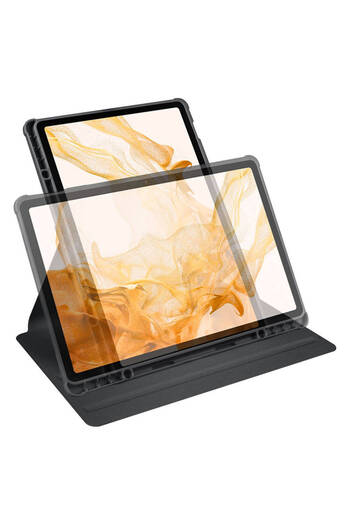 İncisoft Samsung Galaxy Tab S9 Plus Sm-X810 Compatible Case with Rotatable Stand and Pen Holder Full Protection Cover