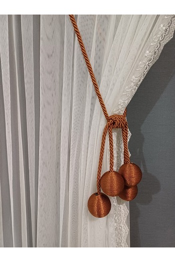 venedik home 4 Ball Copper Colored Tulle and Background Binding Bracket - Double Breasted Ceiling Horn Tacmatic