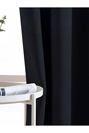 Cortibo Blackout Blackout Background Curtain Black