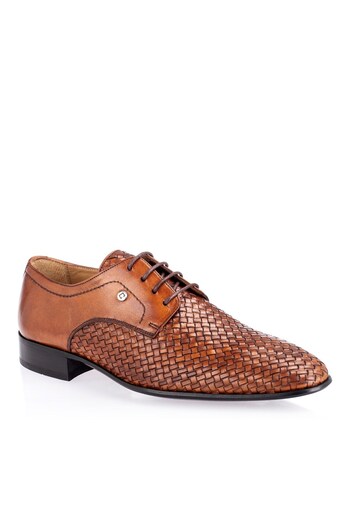 Celal Gültekin Ανδρικά κλασικά παπούτσια Cg 9016 Tan Wicker