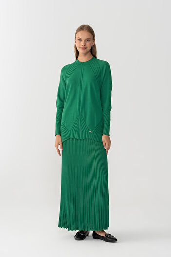 Niliwi 3041 BLZ SKIRT END V WALKING BLUZ