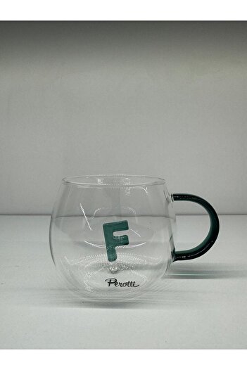 B.A.Y.NUVOLA Lettered Glass Mug Lettered Design Lettered Glass Cup 400 Ml