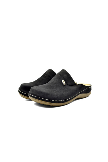 Tigerline Women's Sabo - Black - Comfort Supported Structure Stylish Design Soft Sole Suitable for Daily Use