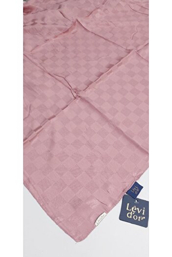 Levidor Jacquard Checkerboard Pattern Scarf