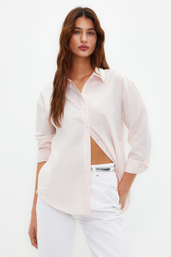 Trendyol Collection Powder Loose Fit Woven Shirt TWOAW20GO0107