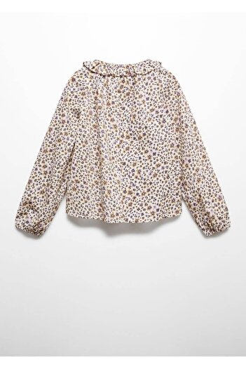 MANGO Kids Gemusterte Bluse mit Blumenmuster