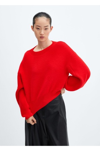 MANGO Woman Sweater with watermelon sleeves