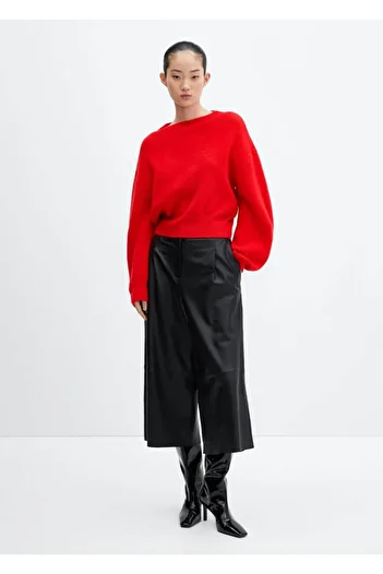 MANGO Woman Sweater with watermelon sleeves