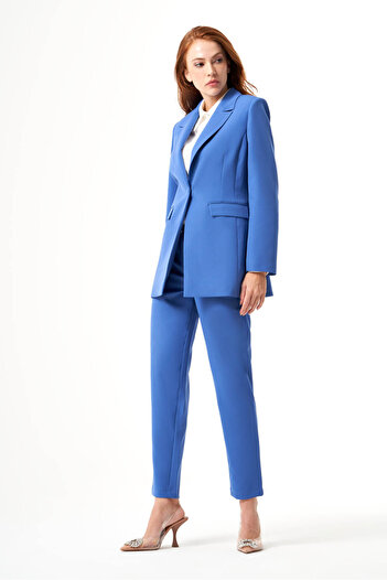 Mizalle Single Button Indigo Jacket