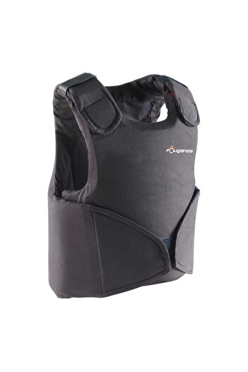 Decathlon Fouganza Children's Riding Support Vest - Black - Safety 100