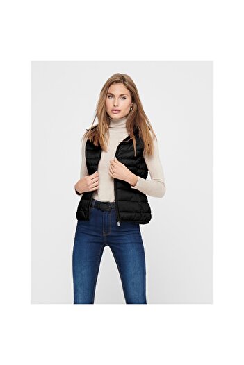 ONLY Hooded Black Women's Vest15205760