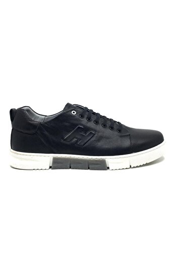 Çetintaş Men's Leather Comfortable Sneakers - Large Size, 45-48