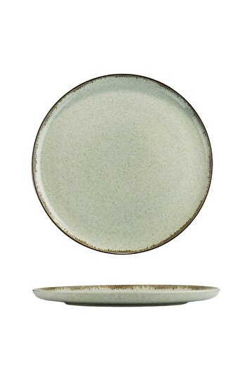 Kütahya Porselen 4-Piece Moderna 27 Cm Flat Plate Pearl 03 Green