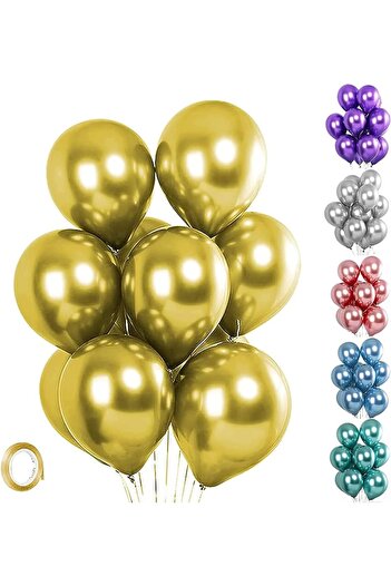 TATLI GÜNLER KROM GOLD BALON 10 ADET