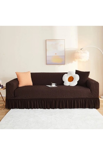 ÖZMAKAN 3-Seat Sofa, Sofa, Sofa Bed Cover, Sofa Cover (3 PERSON) 1 Piece Dark Brown
