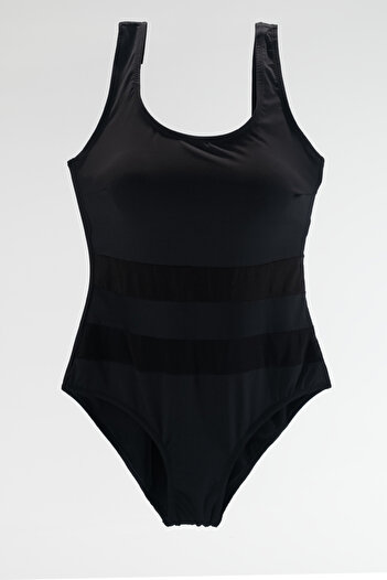 TooHot WOMEN'S BLACK TRANSPARENT SWIMSUIT-40
