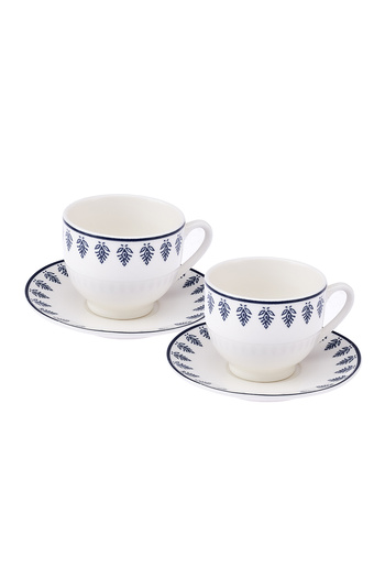 Emsan Marino New Bone Coffee Cup Set for 2 Persons 90 ml Blue
