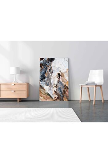 BOLU REKLAM Tabela Ustası 150x100cm Beyaz Yağlı Boya Görünümlü Dev Büyük Boy Kanvas Tablo