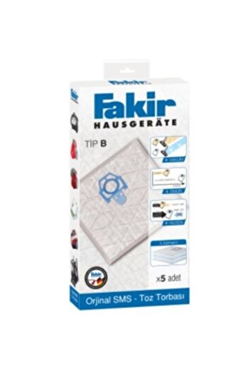 Fakir Hygienmax Type B Original Boxed Dust Bag 10 Pieces