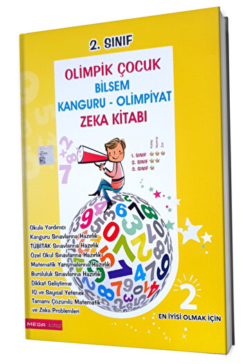 Altın Nokta Basım Yayın 2. Sınıf Olimpik Çocuk Bilsem Kanguru Olimpiyat Zeka Kitabı