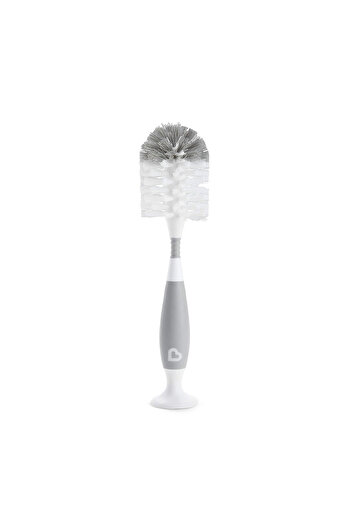Munchkin Bristle 2-in-1 Baby Bottle and Bottle Brush |   Vacuum Base |   Gray
